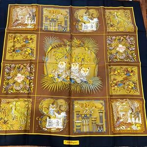 100% silk Salvatore Ferragamo scarf